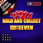 Shiny Fruity Seven 10 Lines Hold and Collect